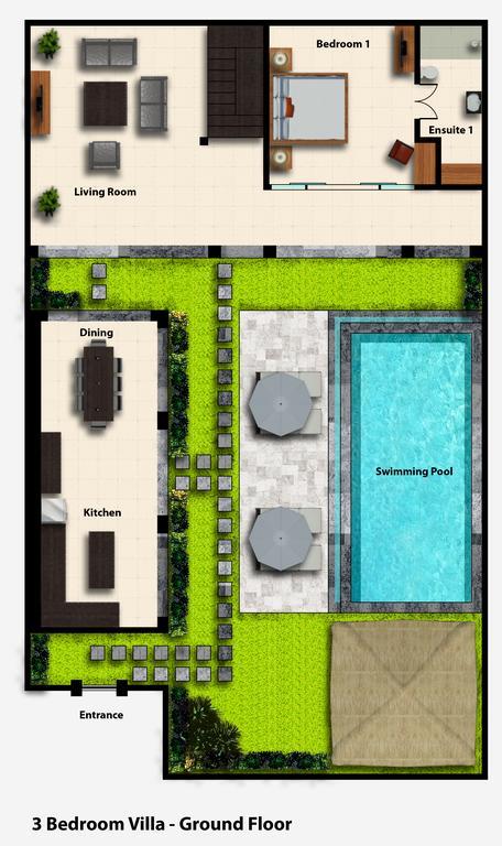 Villa Echo Beach Kuta Lombok Exterior foto